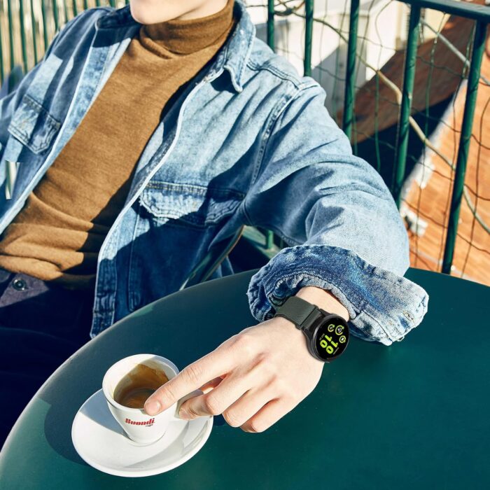 Bracelet En Cuir 22mm Pour Montres Connectées - Compatible Amazfit, Garmin, Huawei, Xiaomi, Samsung - Fermoir Acier, Réglable Longueur - 3